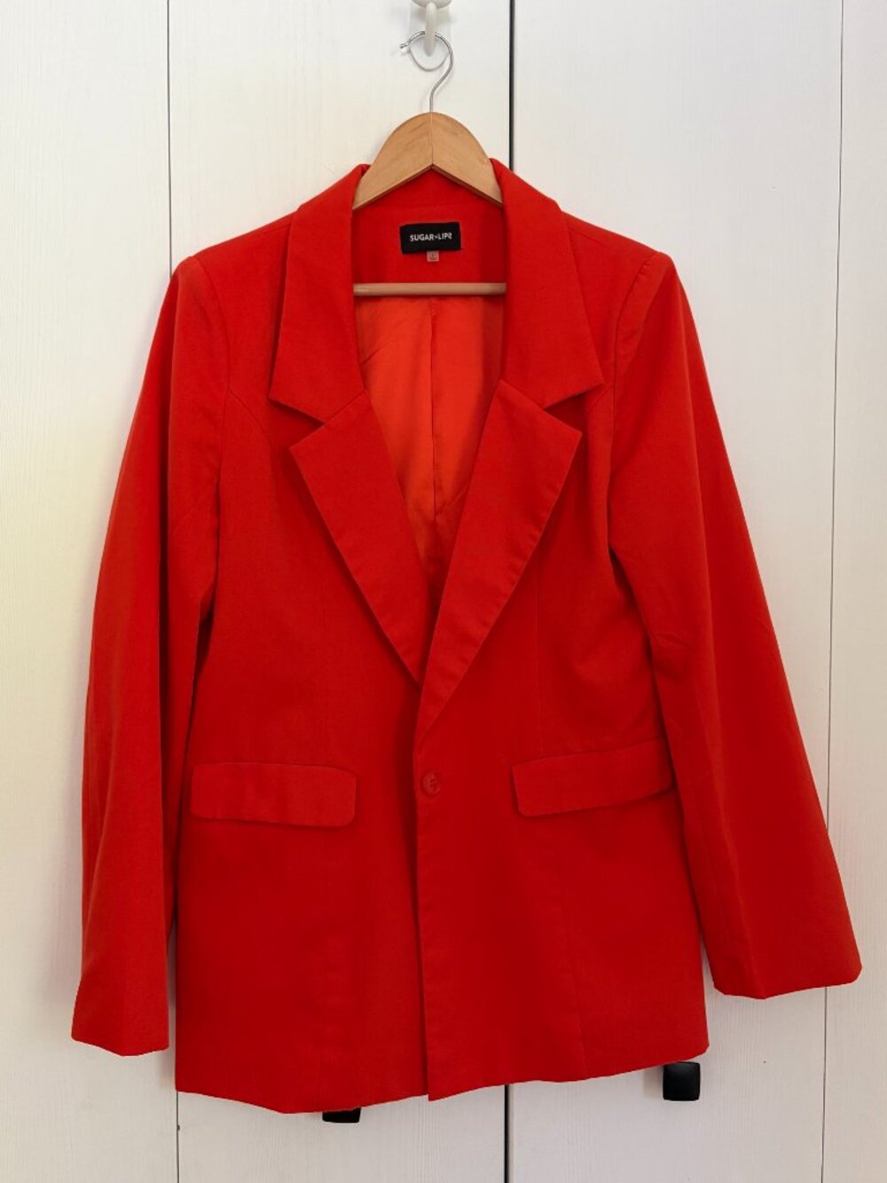 Rorange / Red/orange blazer jacket - size Large